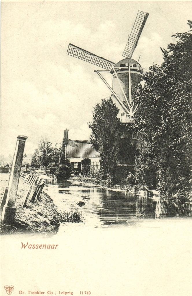 Wassenaar - molen - ongelopen, Verzenden, Voor 1920, Ongelopen, Zuid-Holland
