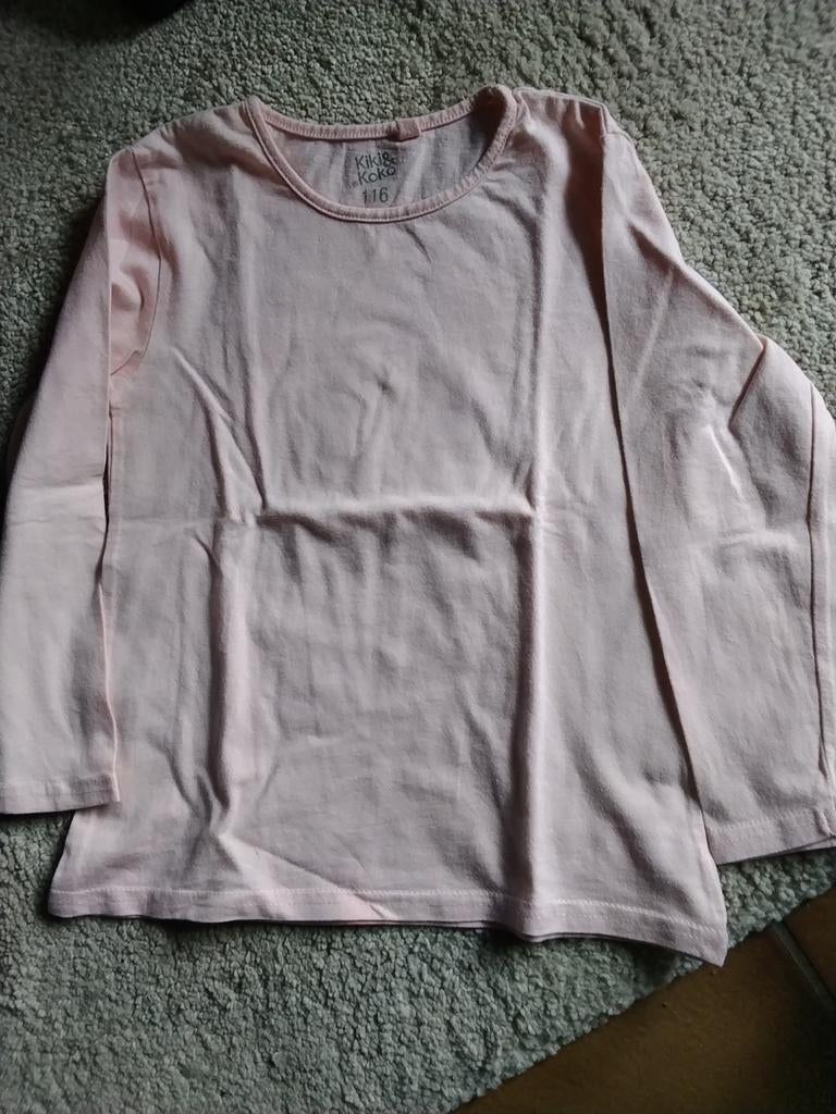 Roze longsleeve Kiki & Koko maat 116, Kinderen en Baby's, Kinderkleding | Maat 116, C&A, Meisje, Ophalen of Verzenden, Zo goed als nieuw