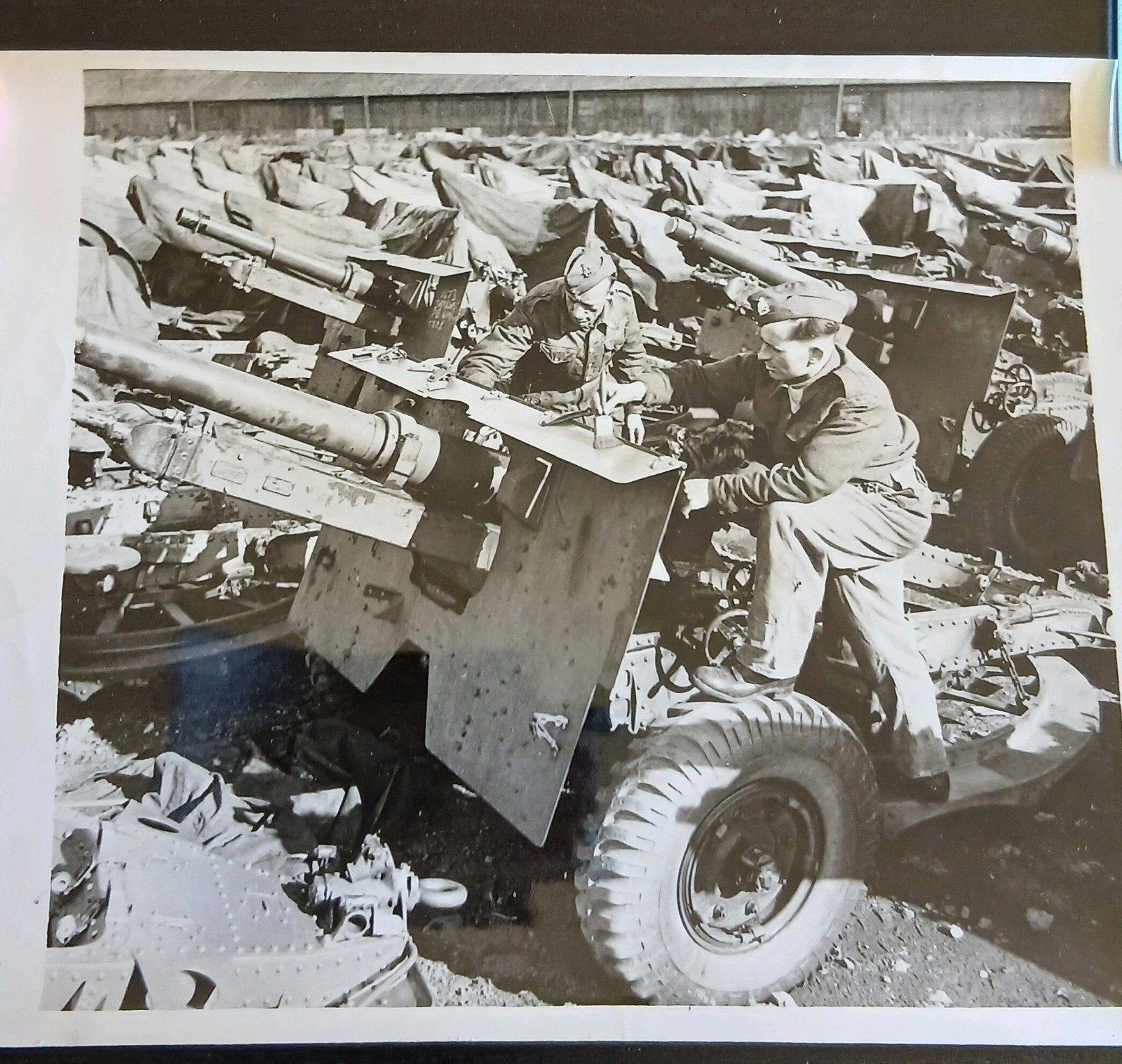 Britse Persfoto D-Day Houwitser Wo2, Ophalen of Verzenden, Engeland