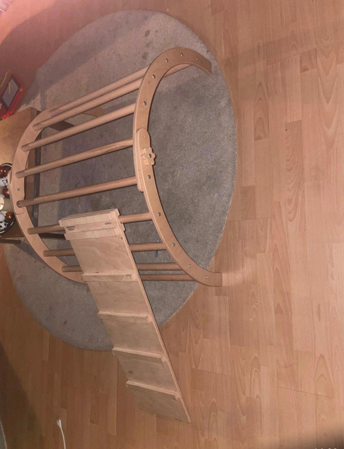 Luxe houten klimboog  met plank, Ophalen, Gebruikt