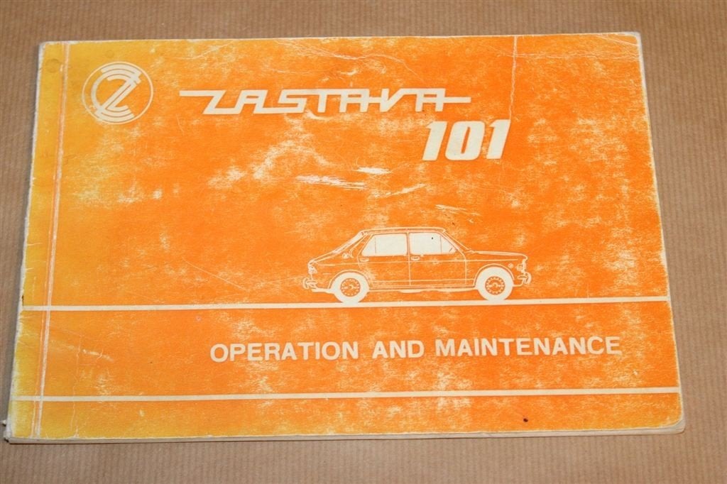 Zastava 101 — Zeldzaam Vintage Instructieboekje 1975, Ophalen of Verzenden