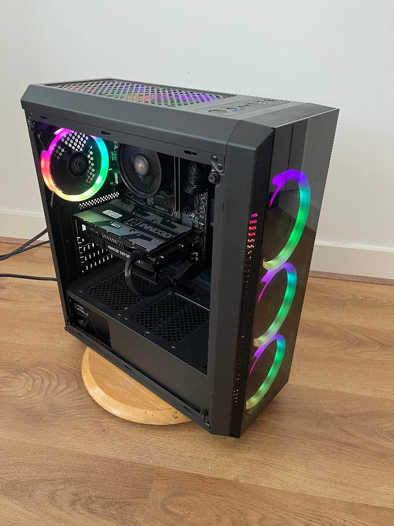 Garantie! ~ Game pc Ryzen 5, GTX 2060, 16GB RAM, SSD & HDD, Zelf gebouwde pc, Virtual Reality, Zo goed als nieuw, Fusionpcs