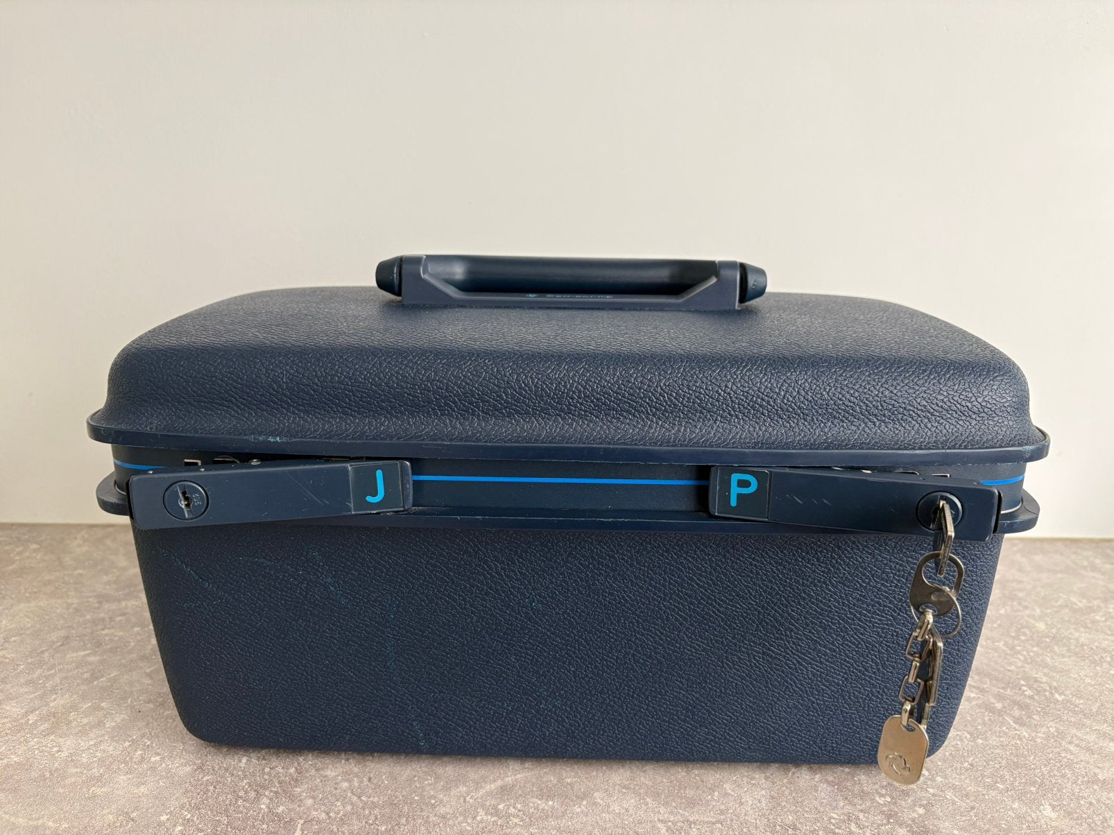 Beautycase Samsonite, Blauw, Met slot, Ophalen of Verzenden, Zo goed als nieuw
