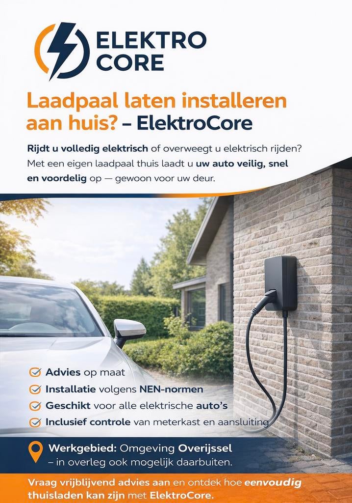 Laadpaal thuis laten installeren  Snel & professioneel, Ophalen