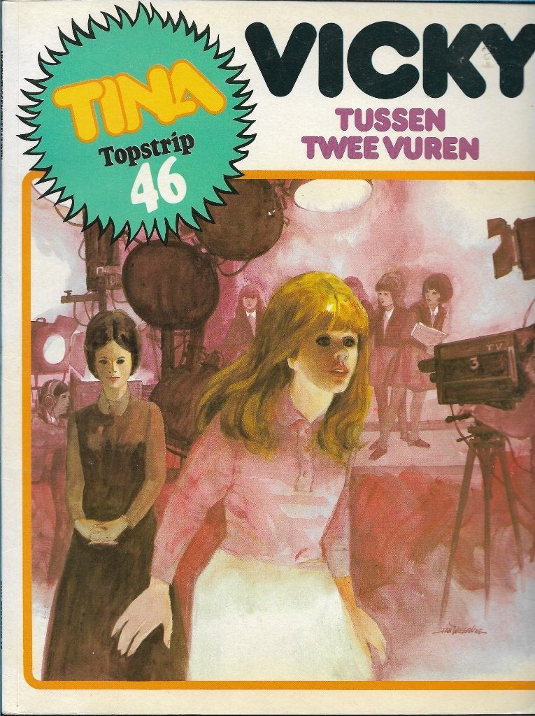 Tina Topstrip - Vicky tussen twee vuren, Eén stripboek, Ophalen of Verzenden, Gelezen