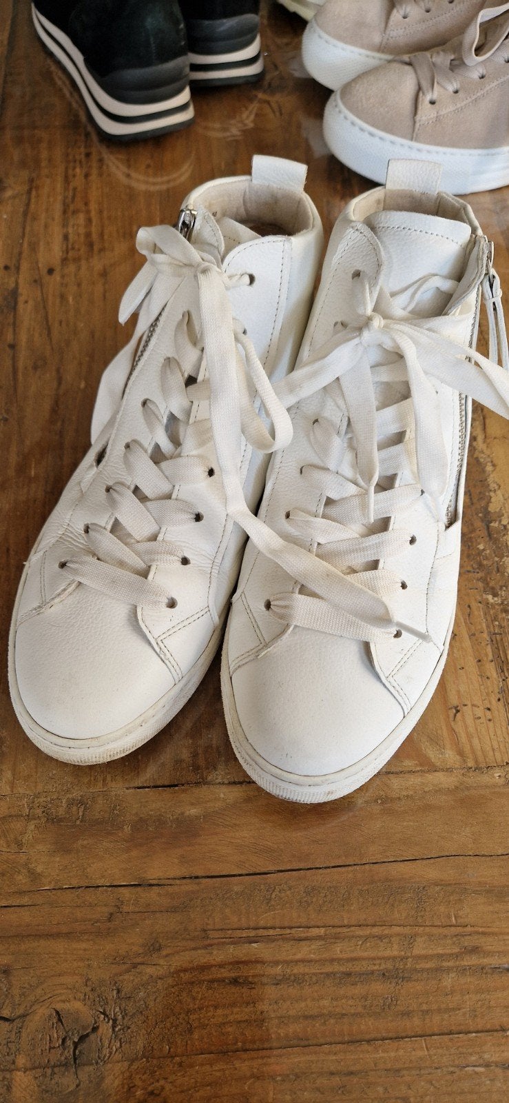 gabor hoge sneakers wit, Ophalen of Verzenden, Zo goed als nieuw, Wit, Sneakers of Gympen