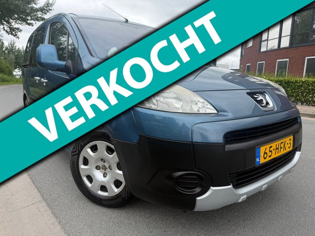 Peugeot Partner Tepee 1.6 XT BJ 2008 AIRCONL 5 PERSOON,DUBBE, Auto's, Voorwielaandrijving, 4 cilinders, Blauw, Origineel Nederlands