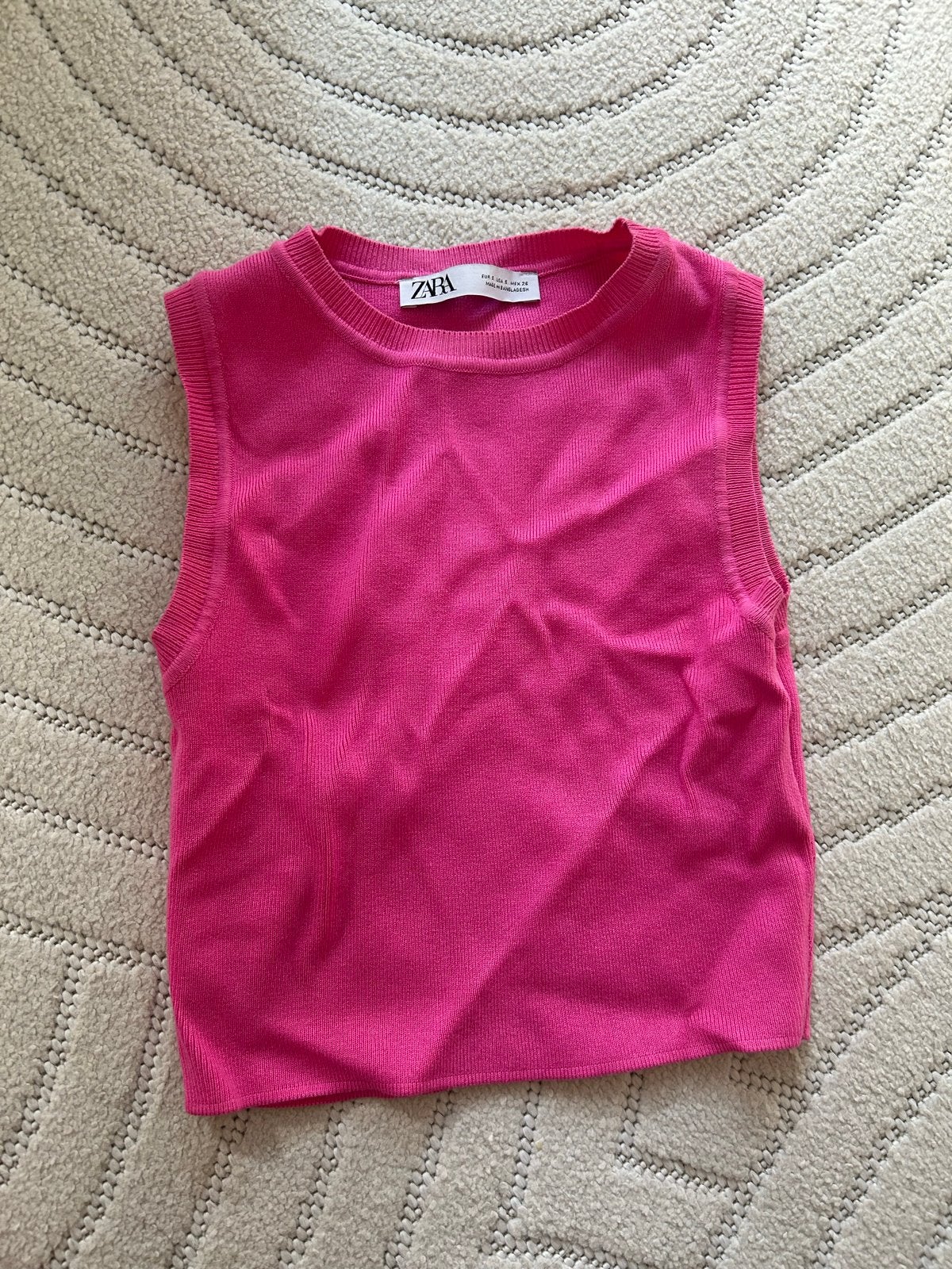 Zara roze mouwloze top maat S, Kleding | Dames, Truien en Vesten, Ophalen of Verzenden, Zo goed als nieuw, Maat 36 (S), Roze
