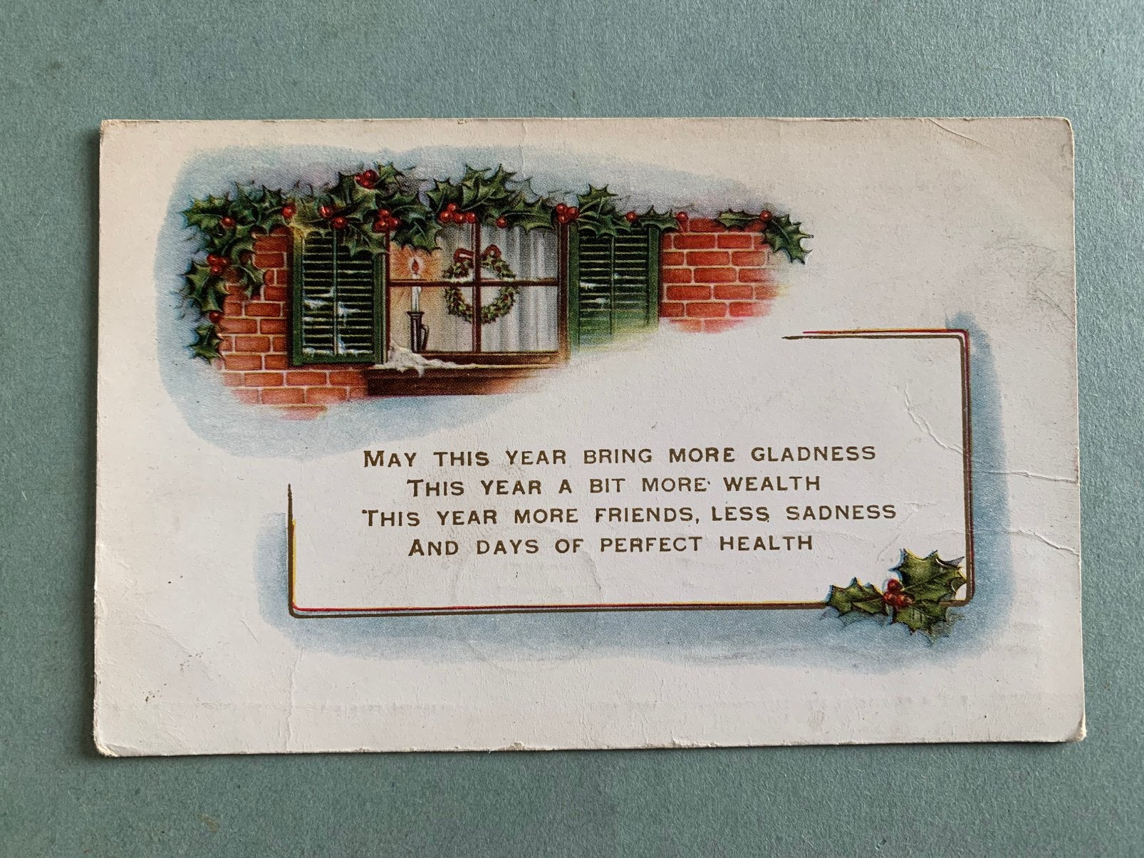 1917 New Year, Ophalen of Verzenden, Voor 1920, Gelopen, Feest(dag)