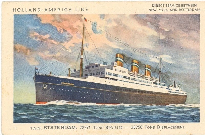 Holland America Line TSS Statendam, Verzamelen, Ophalen of Verzenden, Zo goed als nieuw, Motorboot, Overige typen