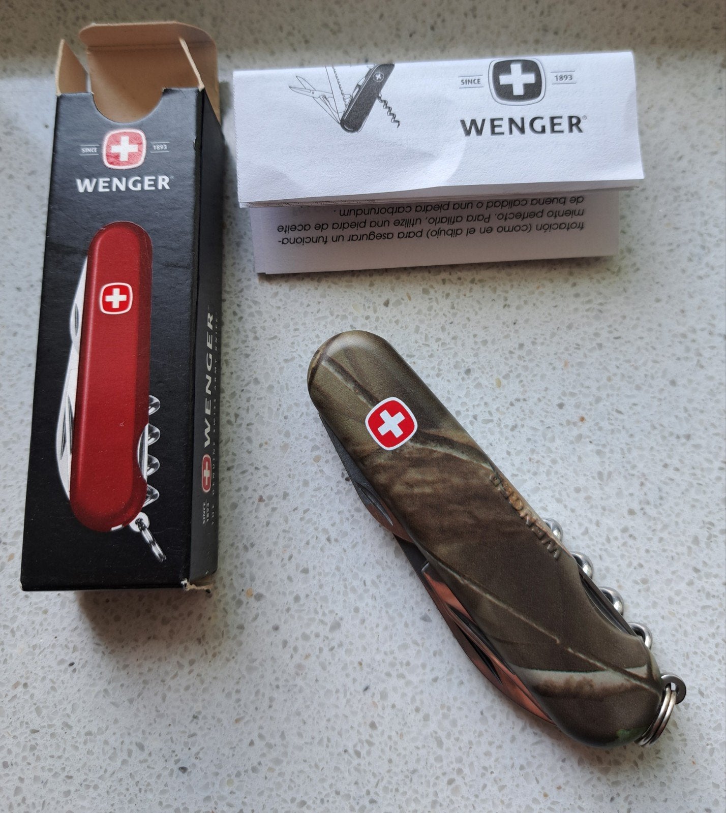 Wenger real tree mes zakmes Victorinox, Ophalen of Verzenden, Nieuw