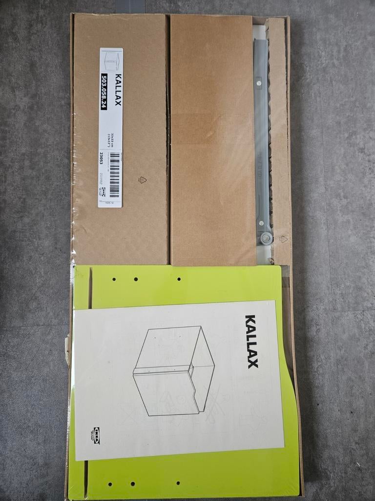 3 Kallax opbergboxen (33x33) met schuiflade, Ophalen of Verzenden