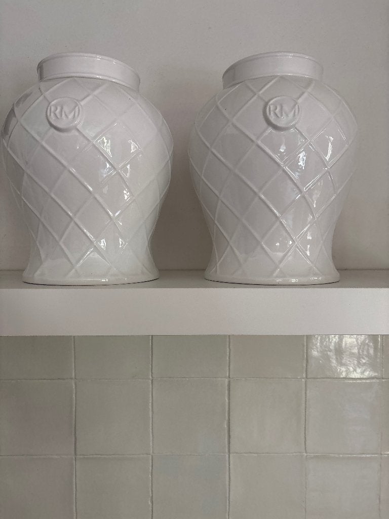Riviera maison potten met deksel, Ophalen, Zo goed als nieuw, Met deksel