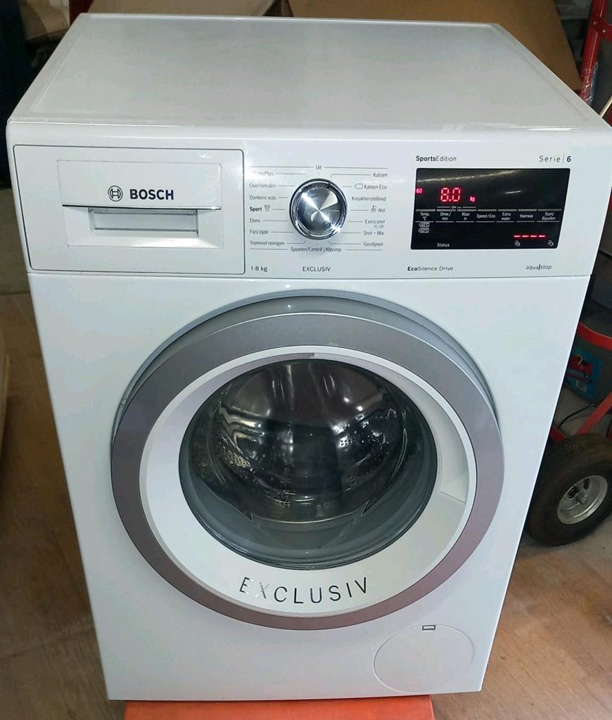 Wasmachine Bosch excluciv serie 6, Witgoed en Apparatuur, Wasmachines, Ophalen, 1200 tot 1600 toeren, 85 tot 90 cm