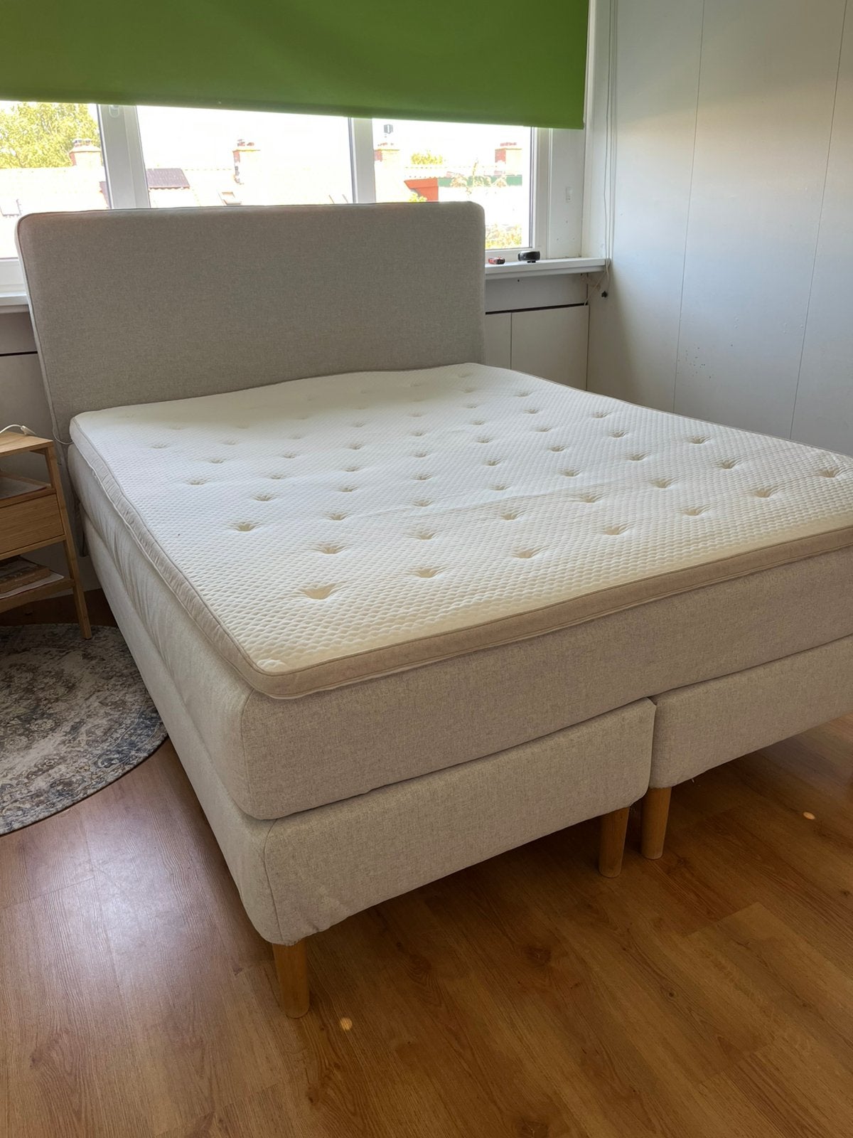 Boxspring Dunvik 160-200, Ophalen, Tweepersoons, Zo goed als nieuw, 160 cm