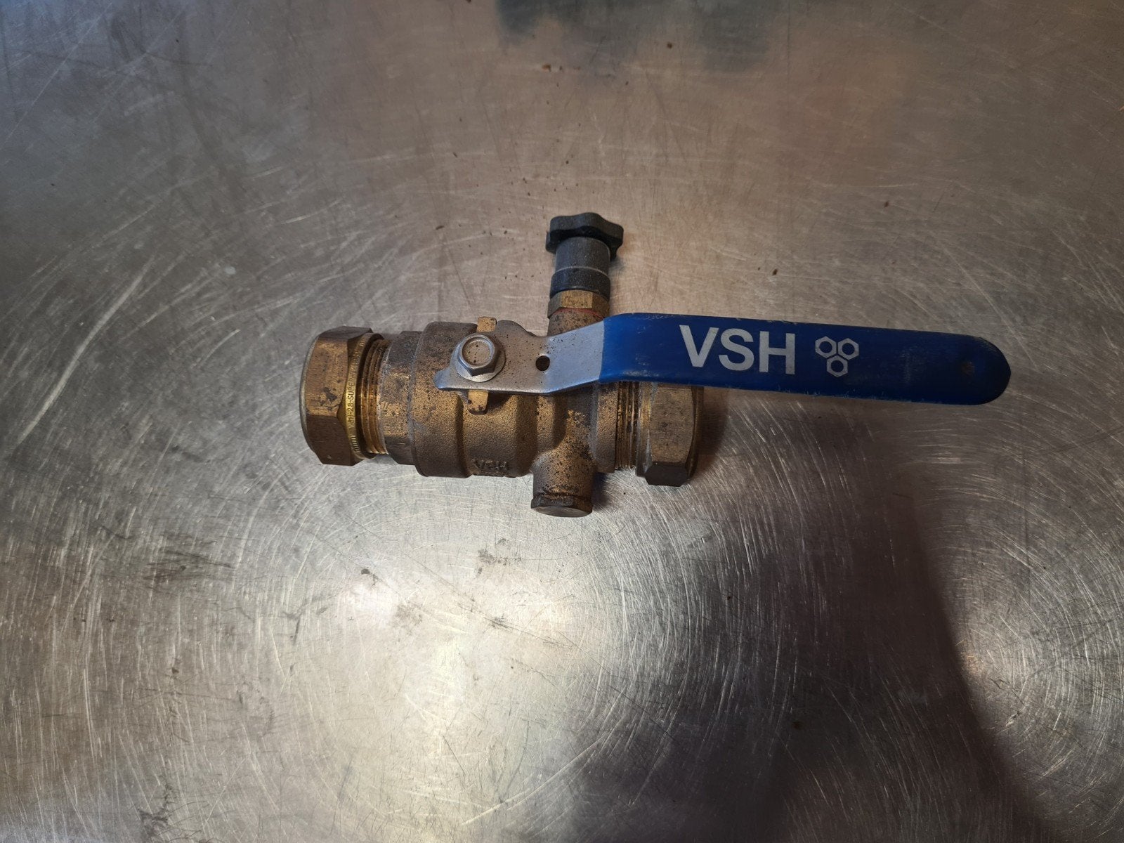 VSH kogelkraan DN25 messing, Overige materialen, Gebruikt, Overige typen, Minder dan 2 meter