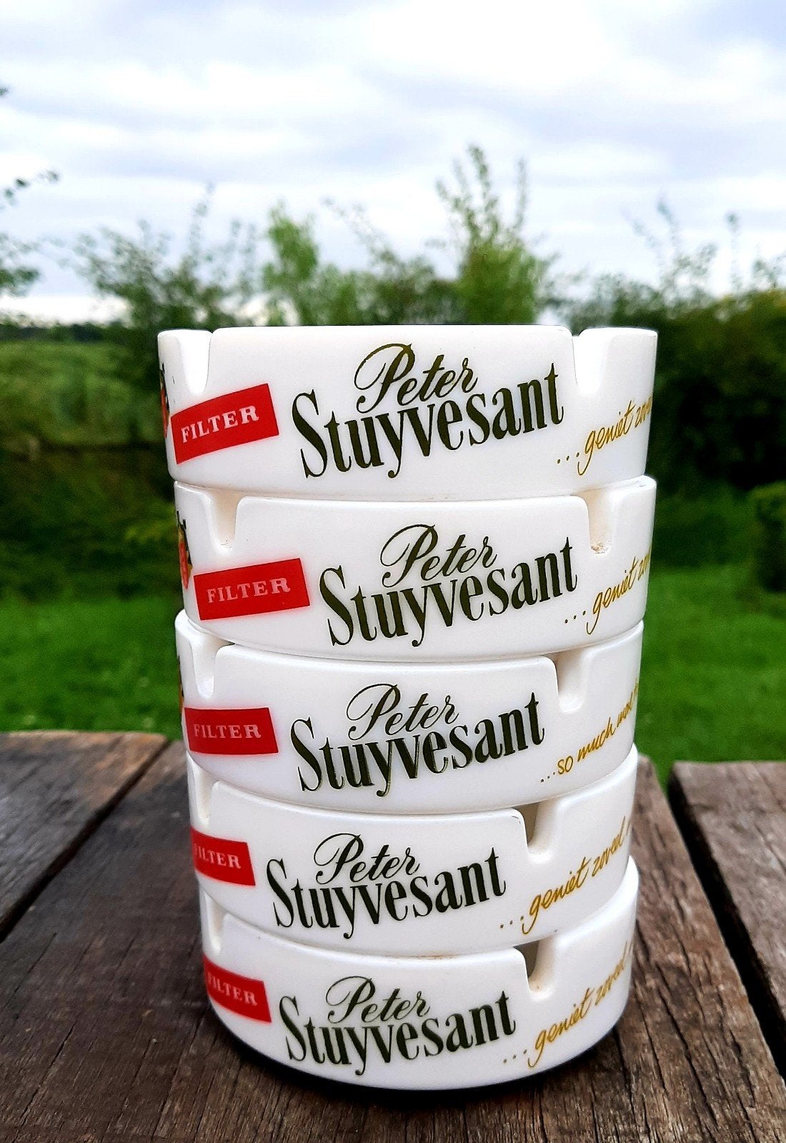 Vintage - Peter Stuyvesant - Asbakken (Café / Kroeg), Verzamelen, Rookartikelen, Aanstekers en Luciferdoosjes, Ophalen of Verzenden