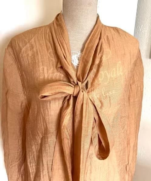 Zara camelkleurige blouse maat 42[dm], Ophalen of Verzenden, Zo goed als nieuw, Maat 42/44 (L), Bruin