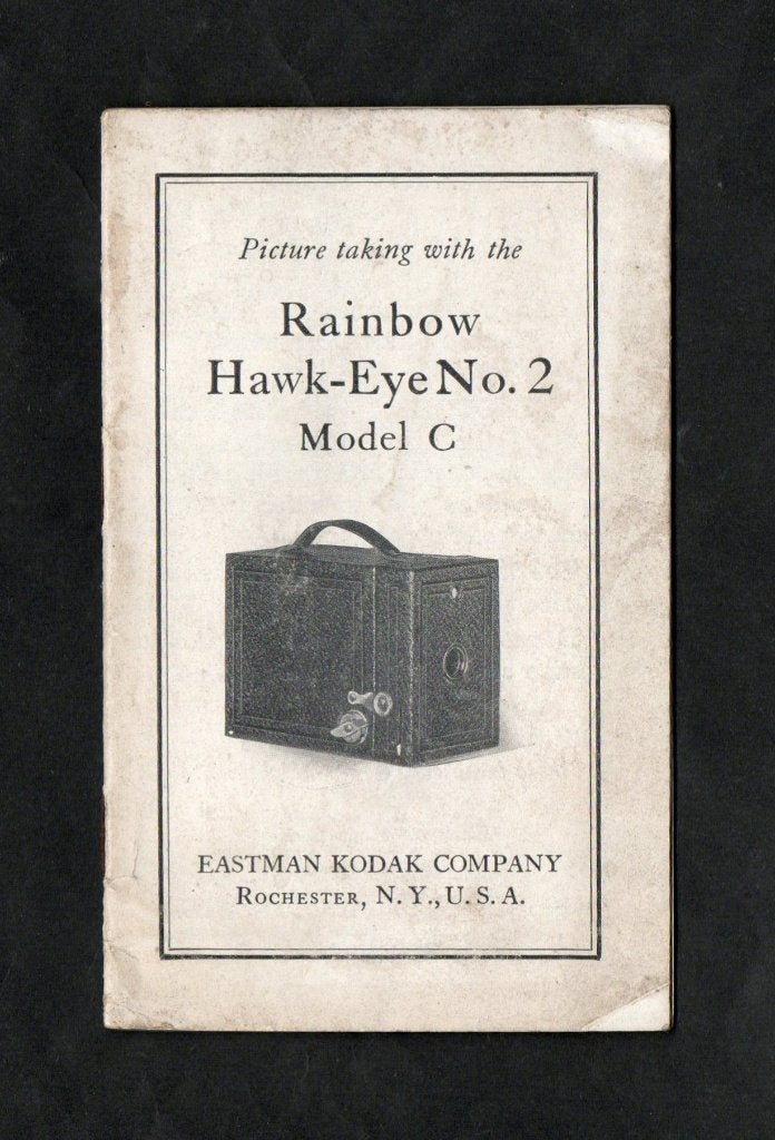 Handleiding Fotocamera Rainbow Hawk Eye No. 2 Model C., Verzamelen, Ophalen of Verzenden, Zo goed als nieuw