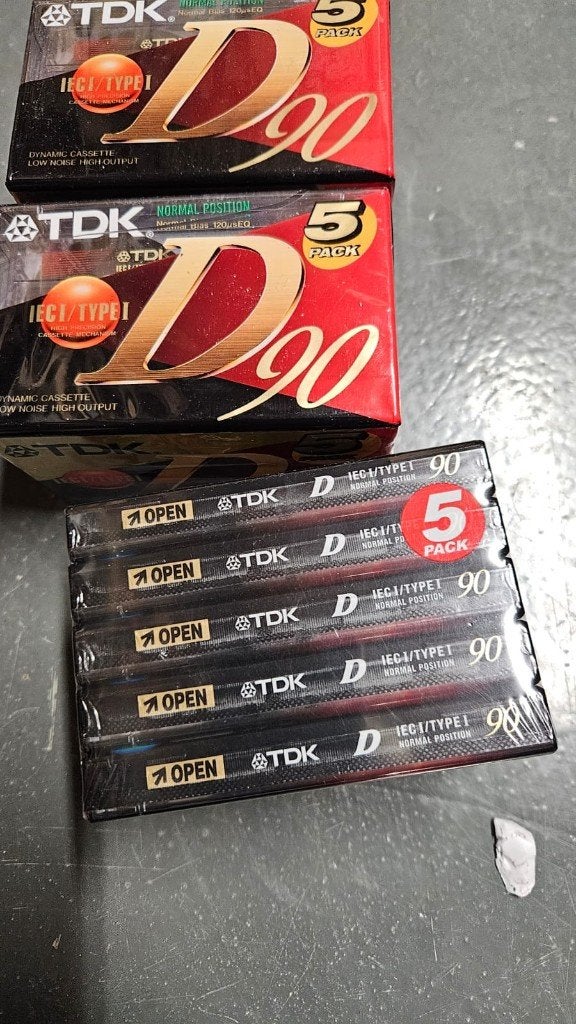 TDK D90 audio-cassetteband van 90 minuten, Ophalen, -, 2 t/m 25 bandjes, -