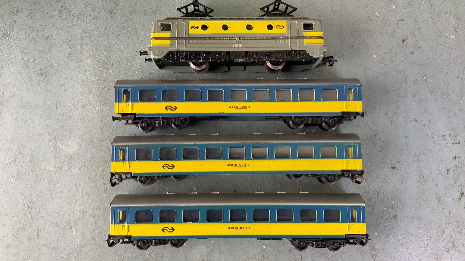 RARITEIT.  BERLINER TT BAHNEN NS SET 01394 , 12 mm. Spoor., Treinset, Gelijkstroom, Ophalen of Verzenden, NS