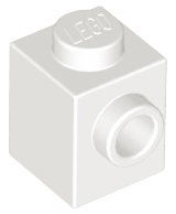 Lego Bouwstenen modified 1x1 wit 8 stuks nieuw, Ophalen of Verzenden, Nieuw, Losse stenen, Lego