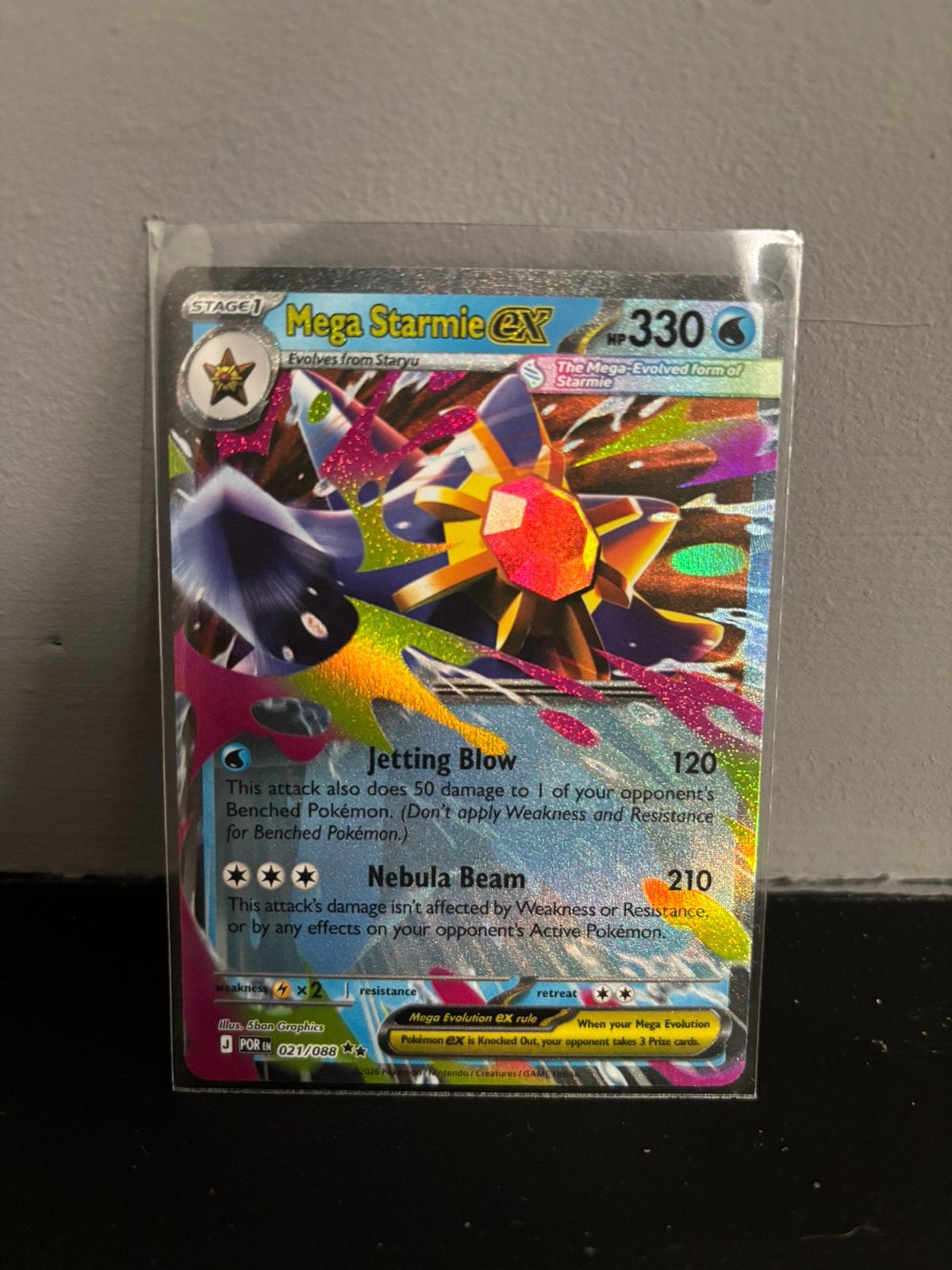 Mega Starmie ex pokemonkaart, Ophalen, Nieuw, Losse kaart
