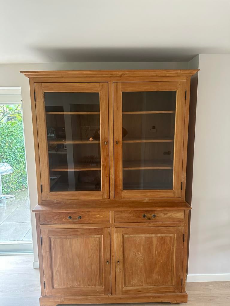 Teakhouten buffetkast, Ophalen, 100 tot 150 cm, 200 cm of meer, Teakhout
