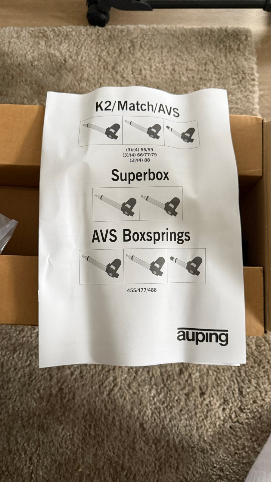 Auping electriache bedmotor, nieuw!, Huis en Inrichting, Ophalen, Overige materialen, Verstelbaar, Nieuw