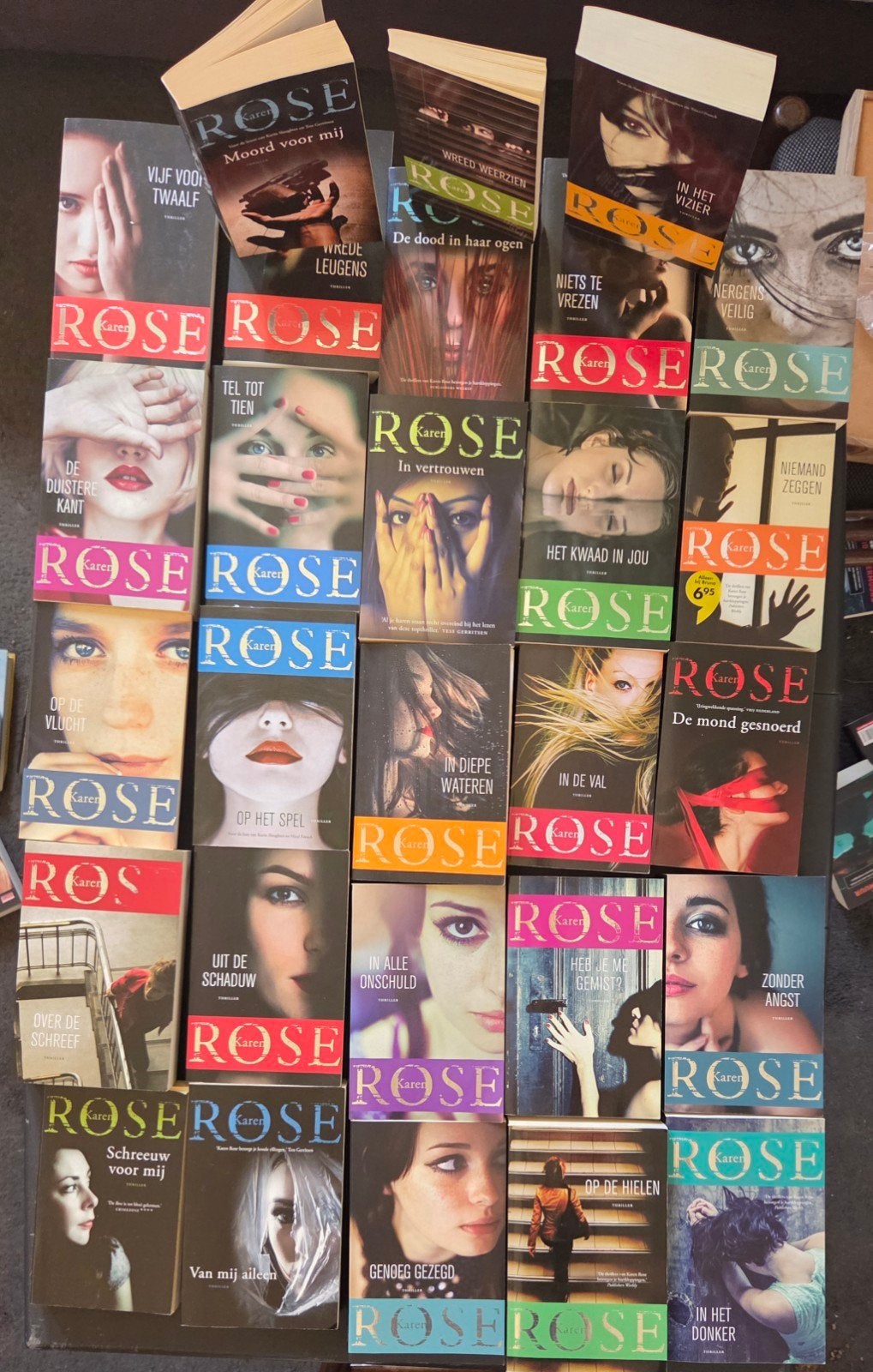 Grote collectie Karen Rose thrillers - Diverse titels, Ophalen of Verzenden, Gelezen, Karen Rose
