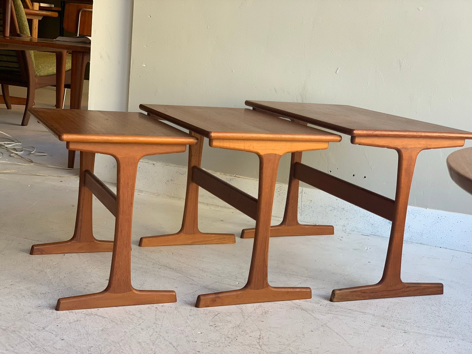 Kai Kristiansen vintage meubel - tafel, mid century deens 60, Ophalen of Verzenden, Teakhout, 50 tot 100 cm
