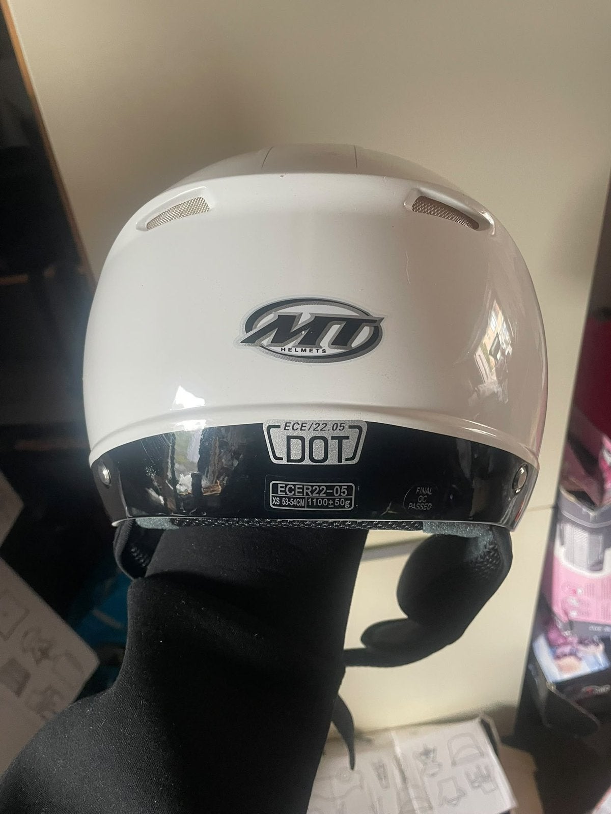 MT Thunder helm, Motoren, XS, Kinderen, Integraalhelm, Tweedehands