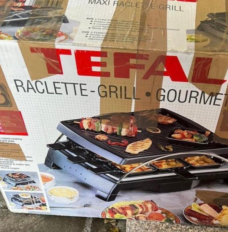 Tefal Raclette-Grill Gourmet - (1x gebruikt), Ophalen, Nieuw, 4 t/m 7 personen