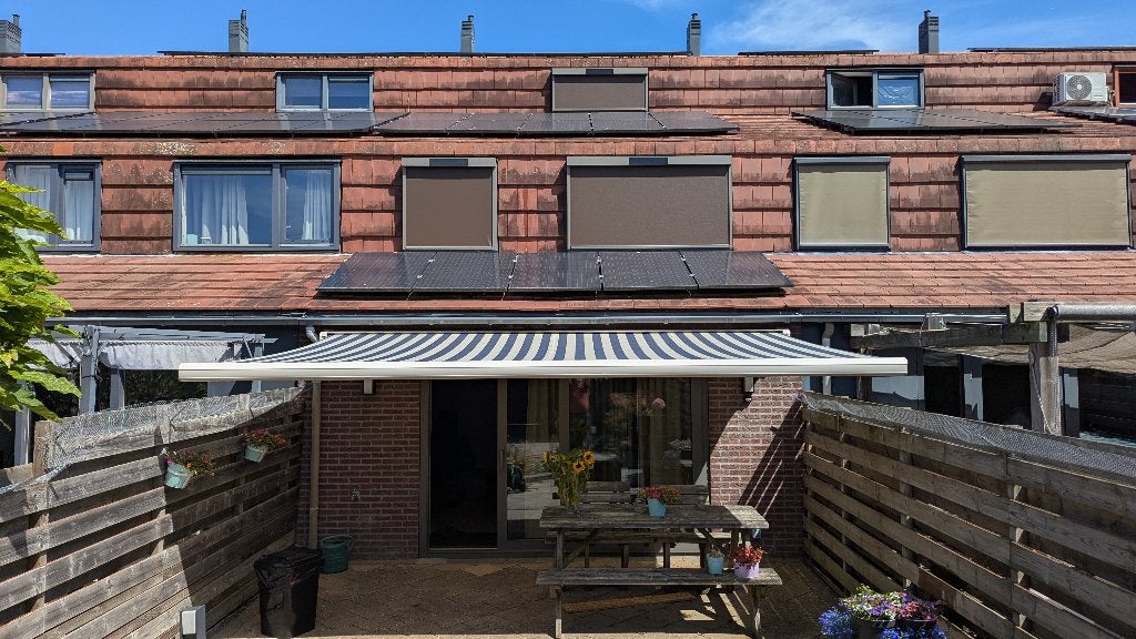 zonnescherm, Ophalen, Gebruikt, 450 cm of meer, Elektrisch
