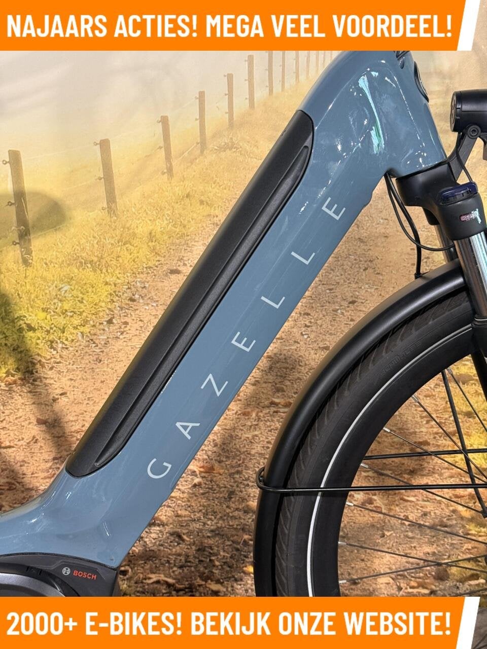Gazelle Ultimate met Bosch Performance Line motor Bij MRA!, Fietsen en Brommers, Zo goed als nieuw, 50 km per accu of meer, Gazelle