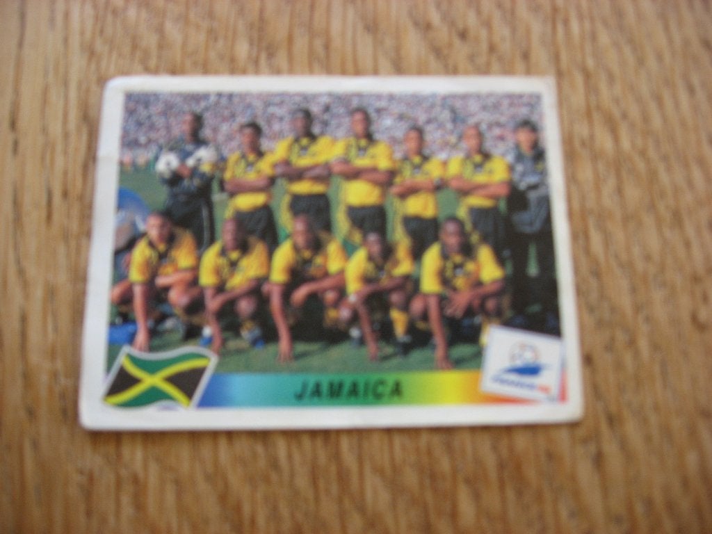 Panini Sticker France 98 WK Team Jamaica, Ophalen, Nieuw, Sticker