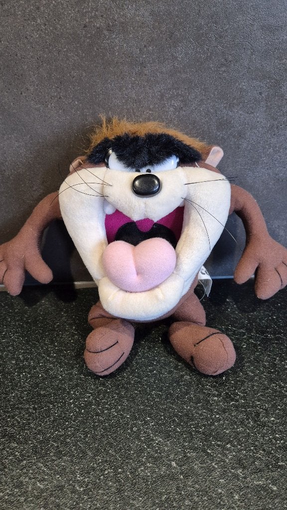 Taz, Tasmanian Devil, Looney Tunes knuffel. 30cm. T6, Tweedehands verkoop, Tweedehands verkoop, Gebruikt, Overige typen