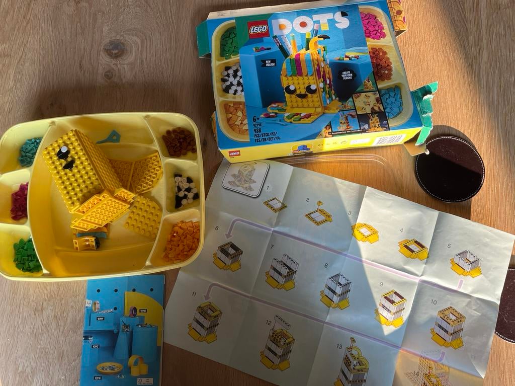 Lego dots grappige banaan pennenhouder 41948, Ophalen of Verzenden, Gebruikt