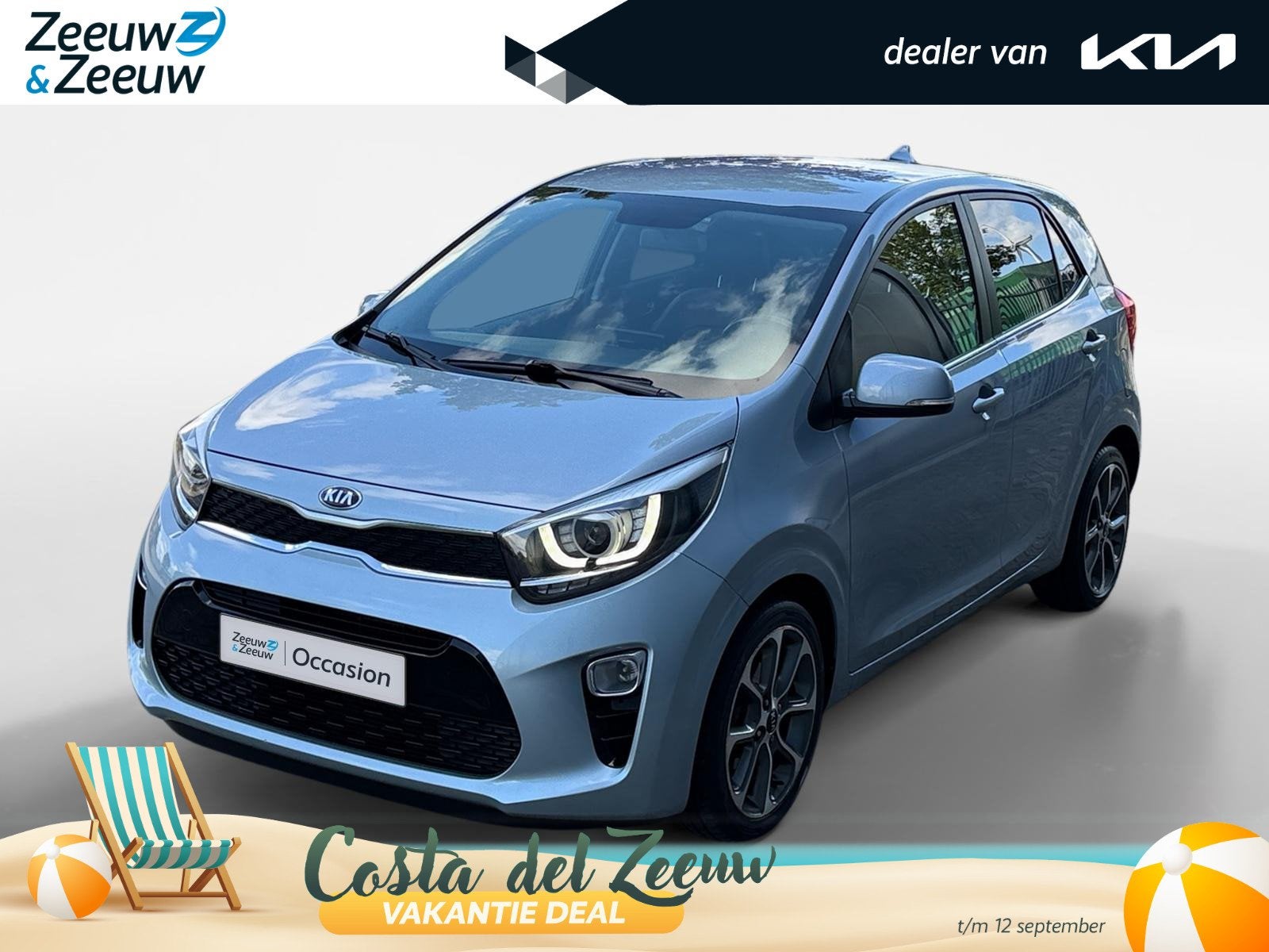 Kia Picanto 1.0 CVVT Design Edition | Camera | Navi | Lichtm, Auto's, 12 maanden, Stof, Gebruikt, Euro 6