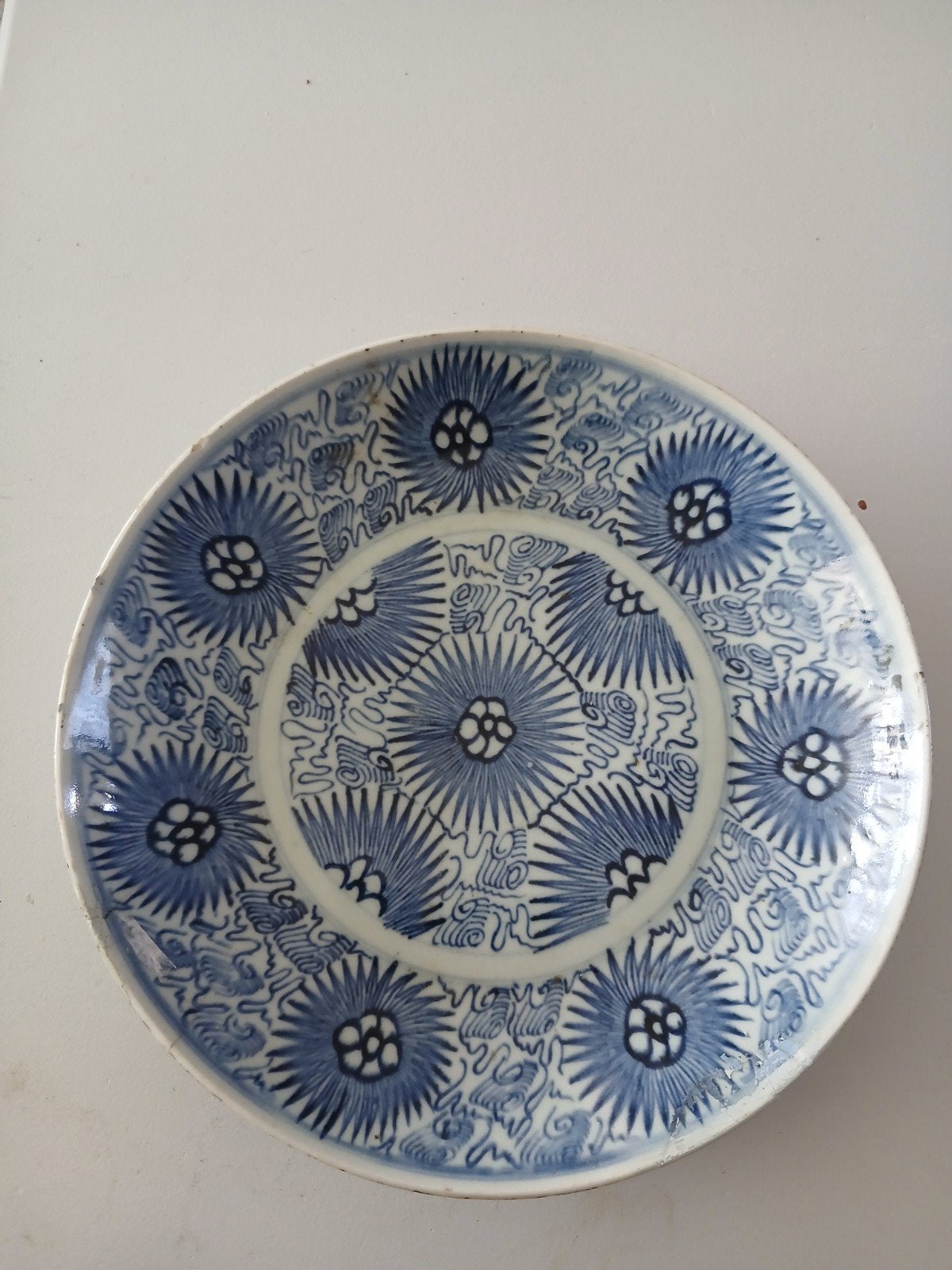 chinees bord starburst Qing 19e eeuw Diana cargo, Ophalen of Verzenden