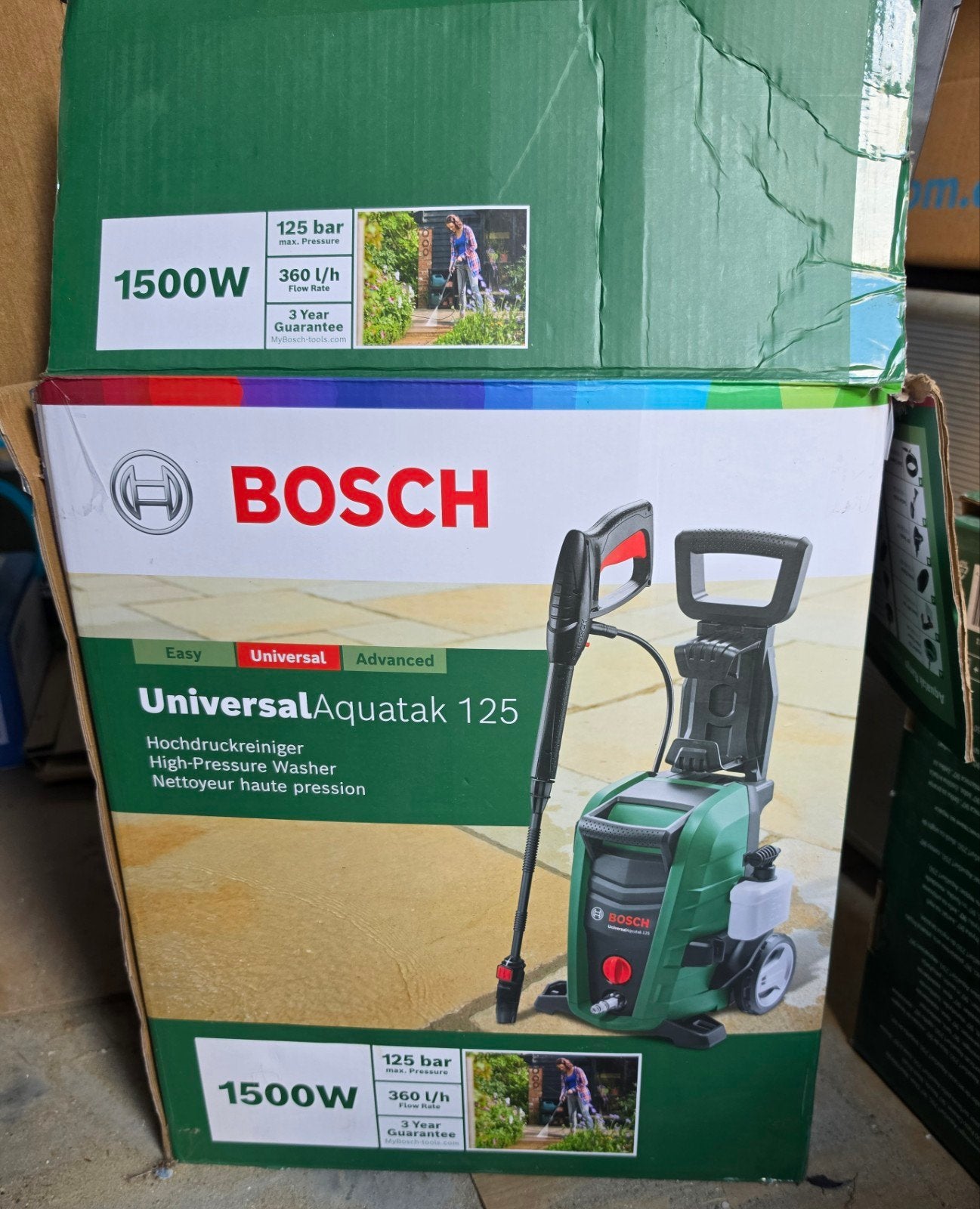Bosch Universal Aquatak 125 Hogedrukreiniger  Home & Car Kit, Tuin en Terras, Ophalen, Zo goed als nieuw, Elektrisch