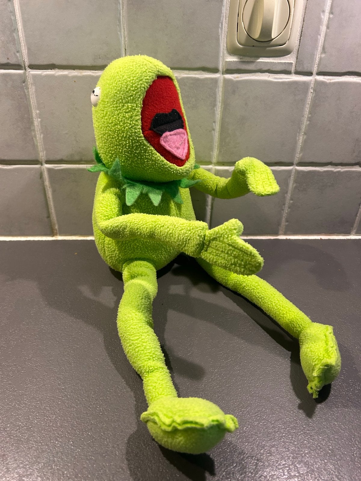 Kermit de Kikker knuffel - 40 cm, Kinderen en Baby's, Kikker, Overige karakters, Ophalen of Verzenden, Middelgroot (20 tot 80 cm)