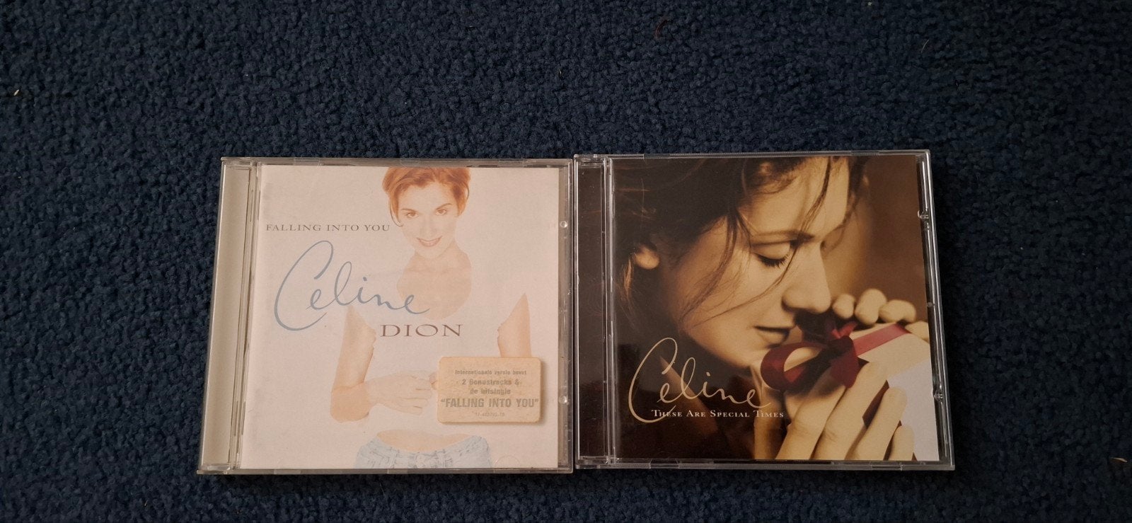 Celine Dion CD's: These Are Special Times & Falling Into You, Gebruikt, Pop, Ophalen of Verzenden, Inclusief doosje