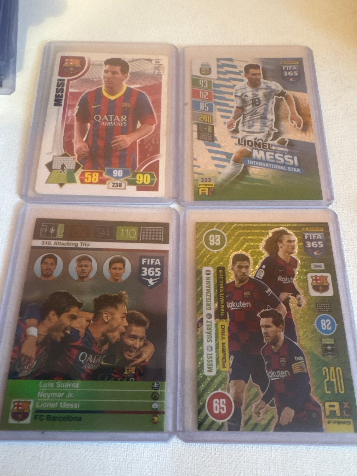 Grote collectie Lionel Messi voetbalkaarten, Ophalen of Verzenden, Zo goed als nieuw, Buitenlandse clubs, Spelerskaart