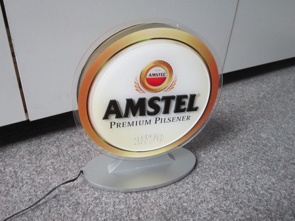 AMSTEL BIER LED LICHTRECLAME, Ophalen, Nieuw, Overige typen, Amstel