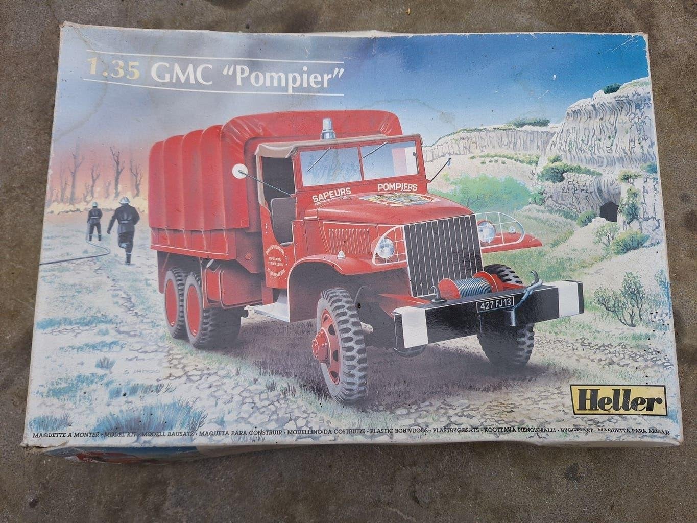 Heller 1:35 GMC "Pompier" Brandweer (81119) – NIEUW / NOS, 1:32 tot 1:50, Nieuw, Ophalen of Verzenden, Truck