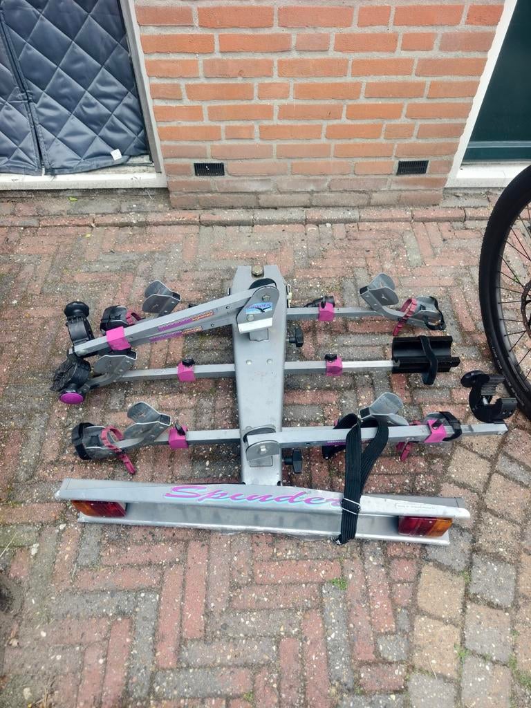 Spinder falcon 3 Fietsdrager voor 3 fietsen gebruikt, Auto diversen, Ophalen, Gebruikt, Trekhaakdrager