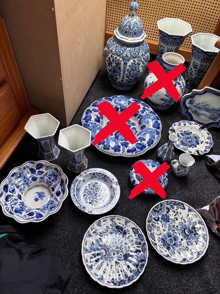 Delfts blauw, Ophalen