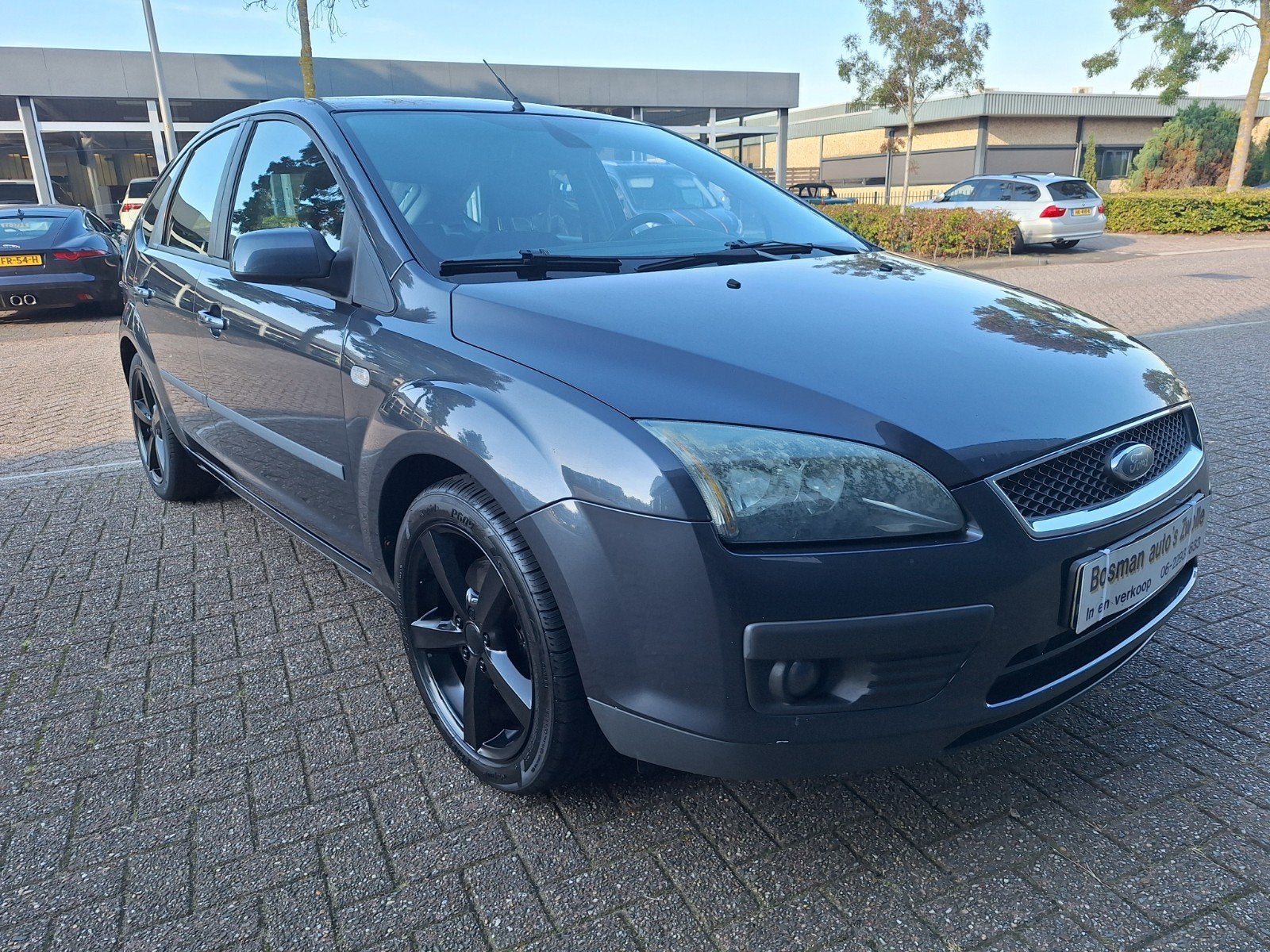 Ford Focus 2.0 107KW 5D 2006 Nette Auto Lange Apk Goed ondh, Stof, Zwart, 4 cilinders, Bedrijf