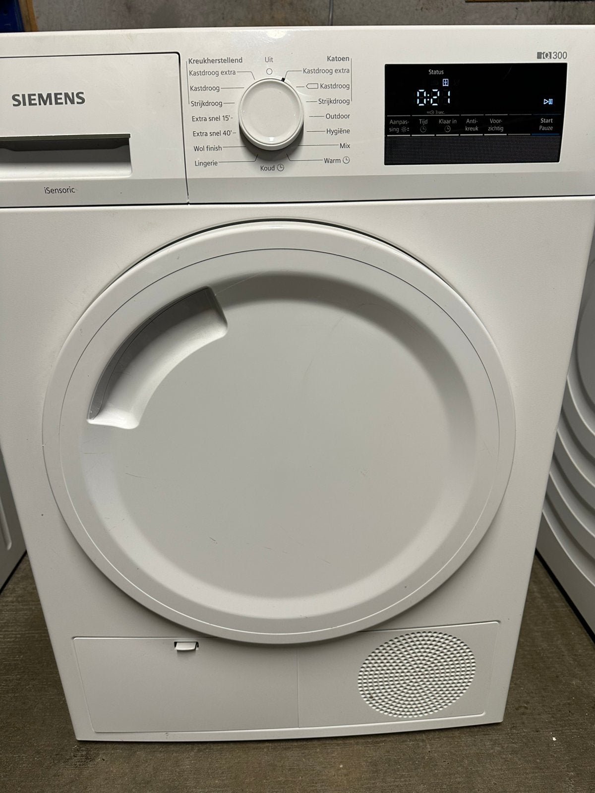 Siemens iq 300 condens wasdroger, Ophalen, 6 tot 8 kg, Gebruikt, Voorlader